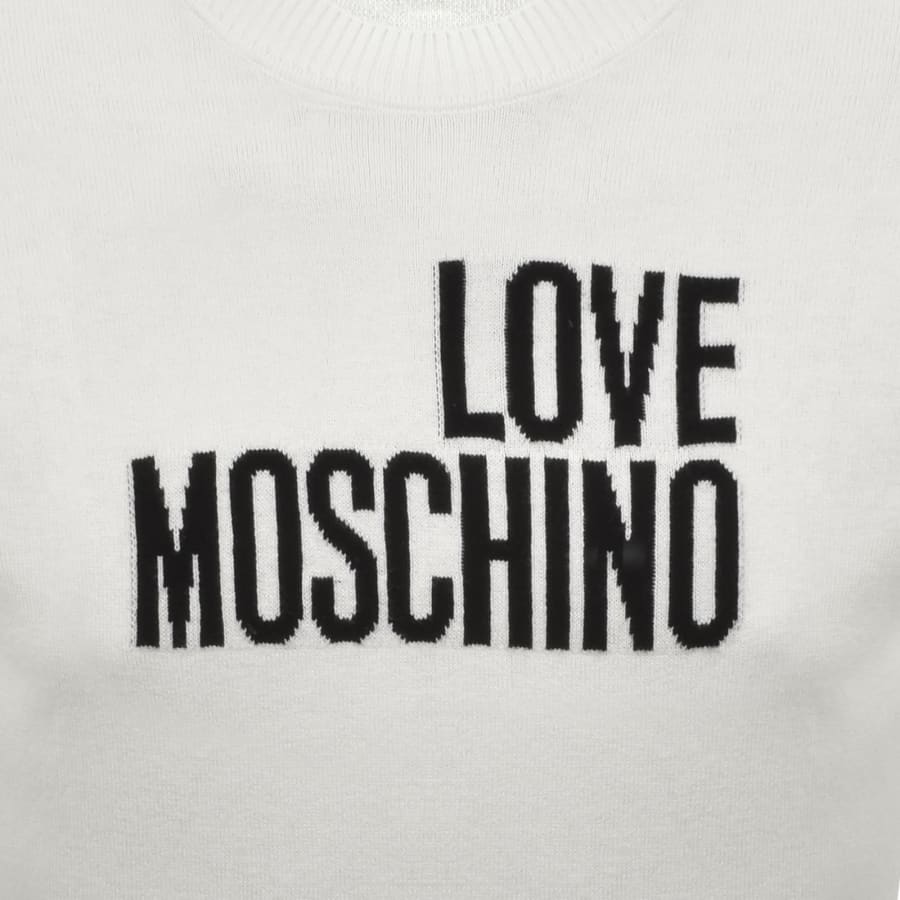 Moschino Knit Sweatshirt Off White | Mainline Menswear x